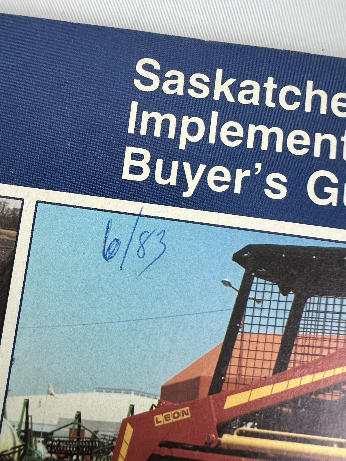 1983 Saskatchewan CANADA Implement Buyer’s Guide Brochure Catalog AGRICULTURAL