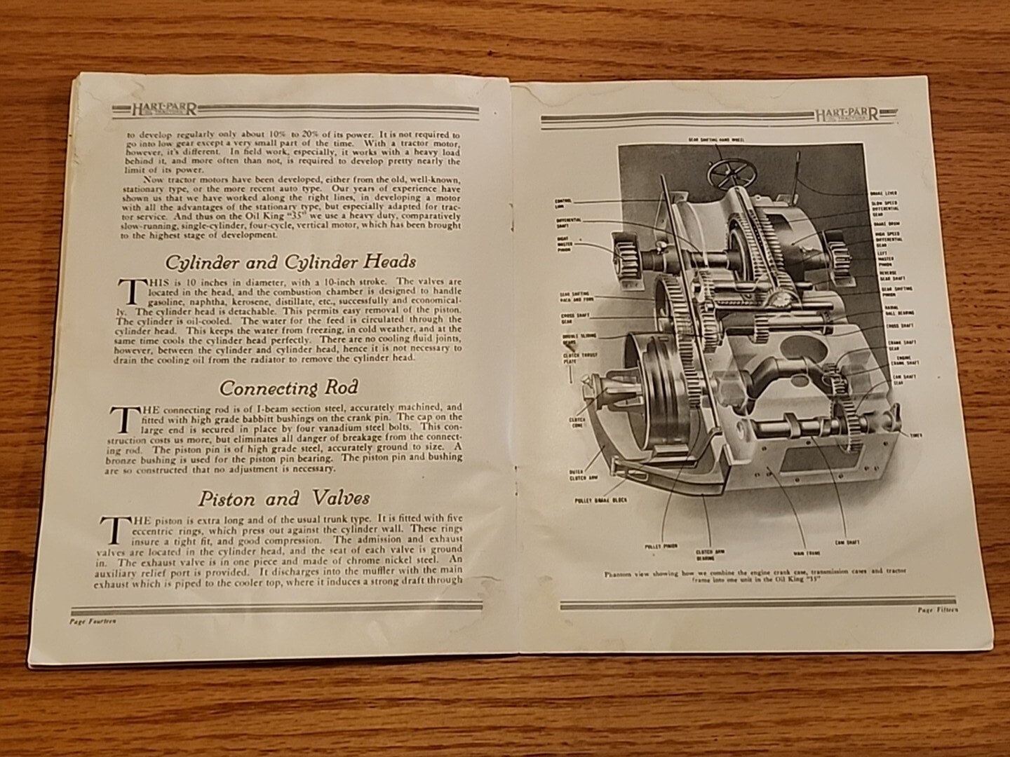 1910’s Hart Parr Oilking 35 Prairie Tractor Sales Brochure Catalog Original