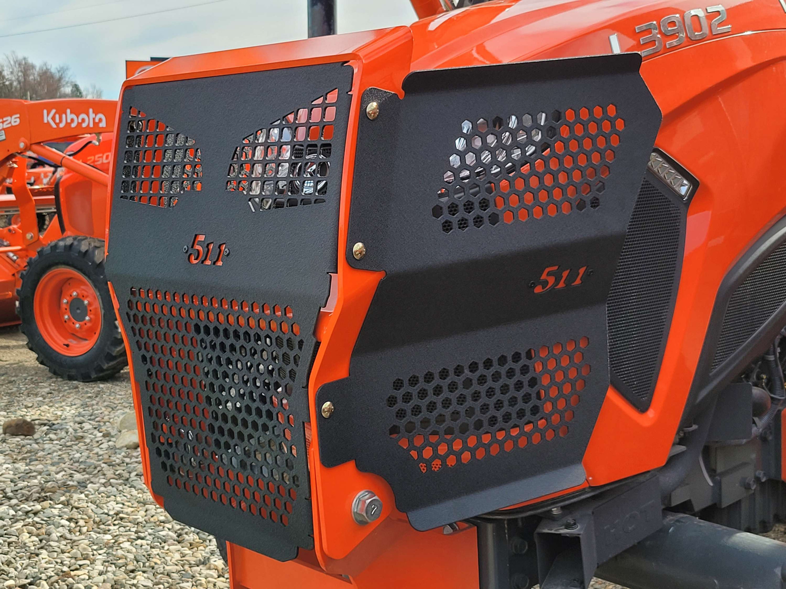 Kubota Side Guards L2502 L3302 L3902 L4802; L2501 with LA526 Loader