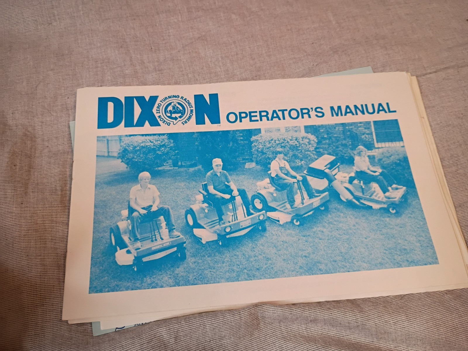 Dixon Zero Turn Mower ZTR-426 Operator’s manual and repair sheets VTG
