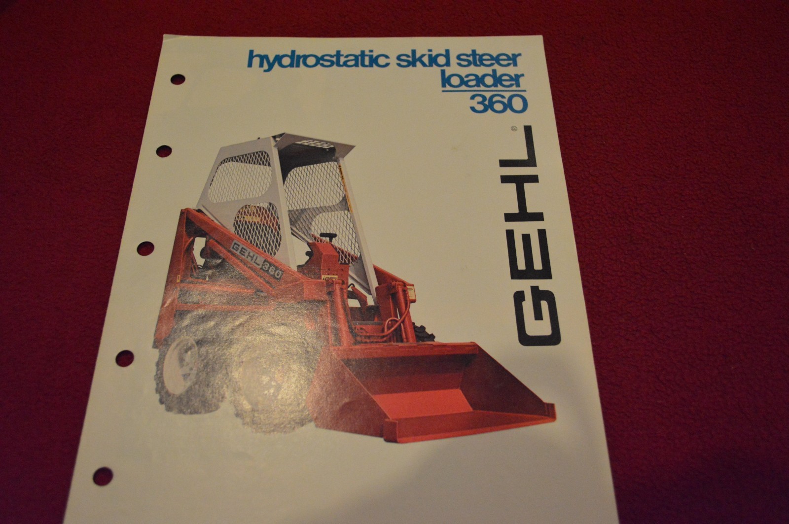 Gehl 360 Skid Steer Loader Dealer’s Brochure HL-3939-2-280-15HW LCOH