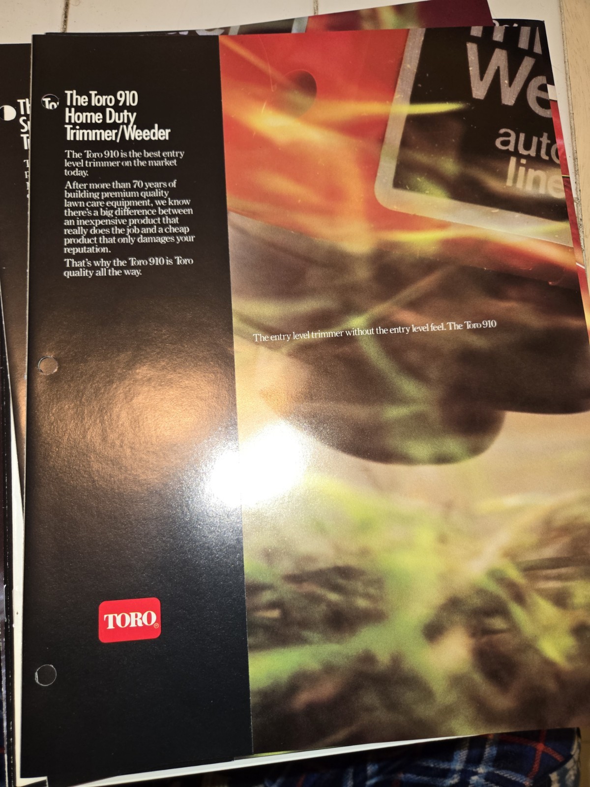 1987 TORO DEALERSHIP ADVERTISING 1987 FULL LINE MOWERS SNOW THROWER TRIMMERS ++