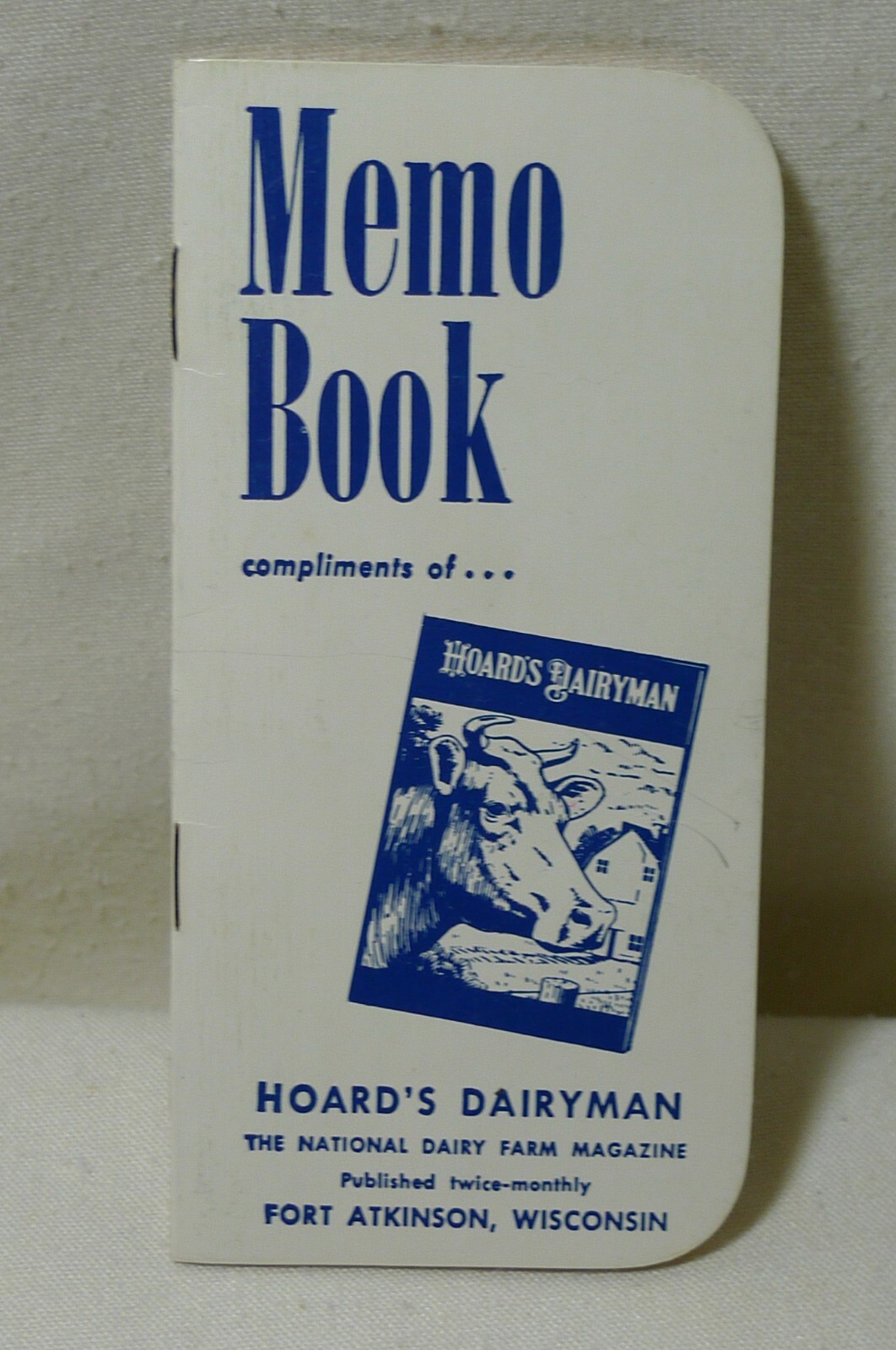 Hoard’s Dairyman Fort Atkinson, Wisconsin Memo Book 1968-69 Pocket Notebook
