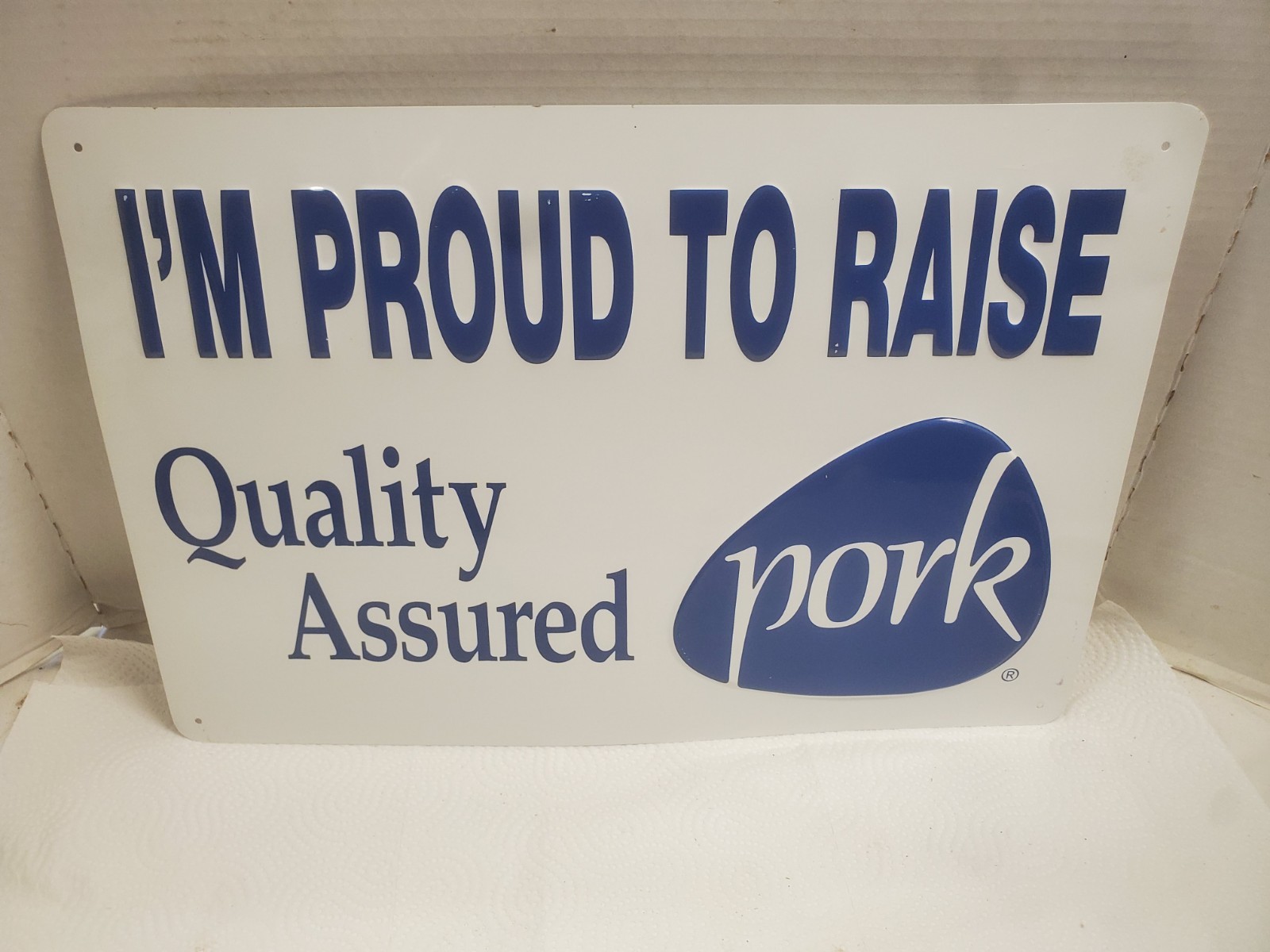 18″ X 12″ Metal Sign I’m Proud To Raise Quality Assured Pork Farm Decor