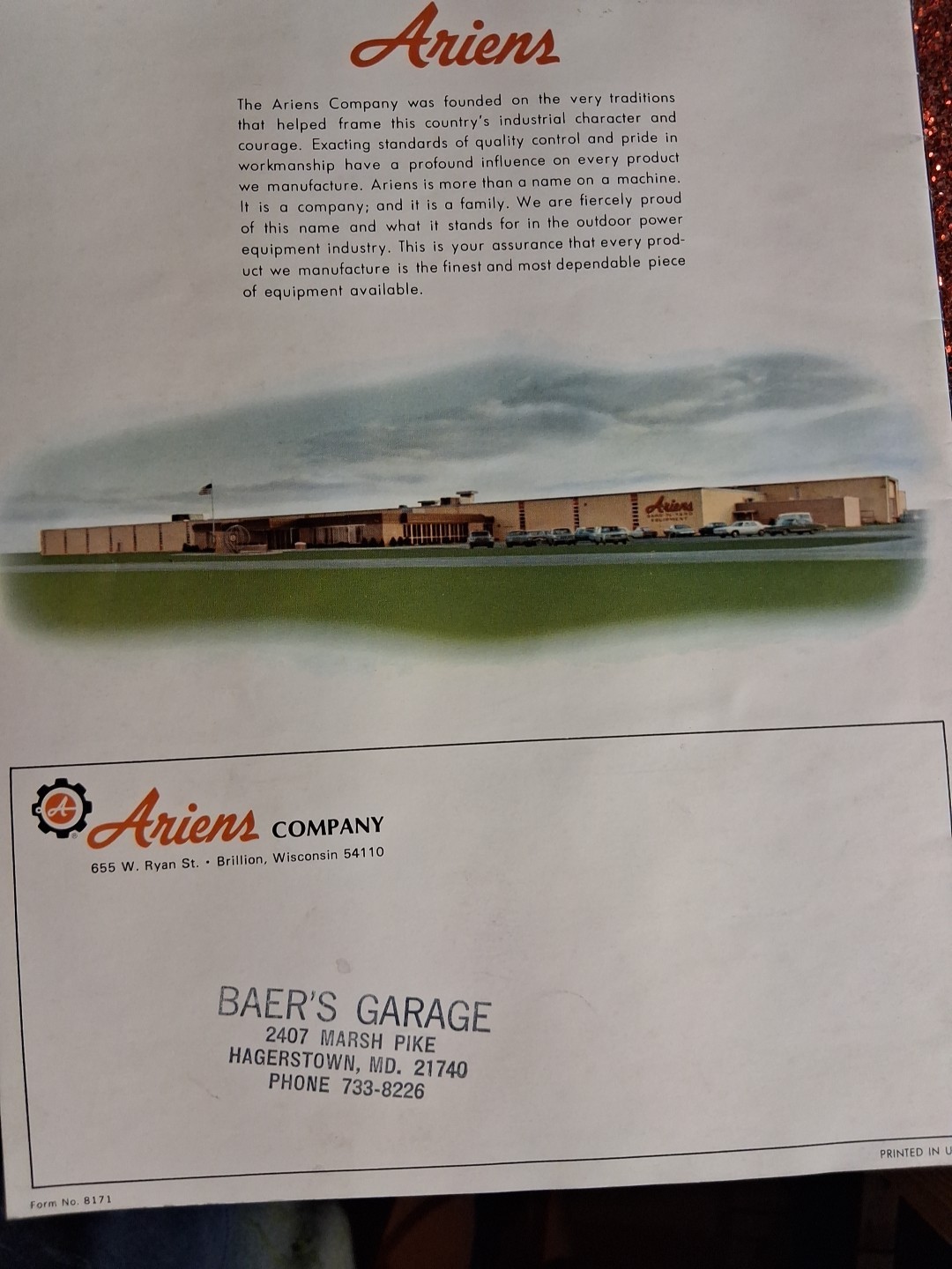 What’s new ariens 1971 lawn tractors booklet brochure Tillers Mowers Free Shippi