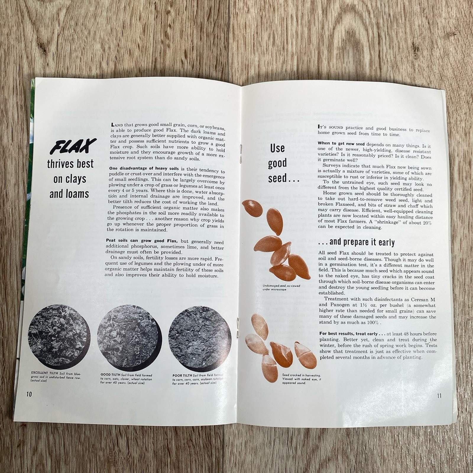 Vintage Flax Growers Brochure The Flax Development Committee, Institute of USA