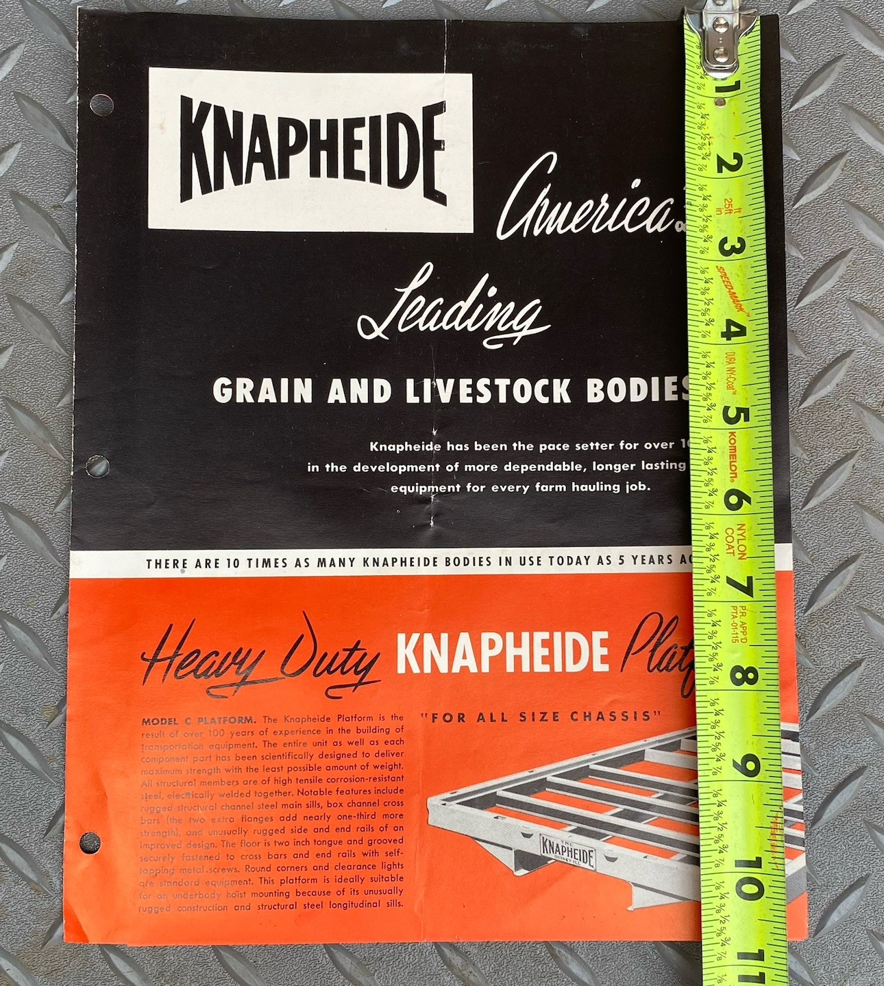 Knapheide Platform Farm Sales Ad Dealership Agriculture Grain Fold Open