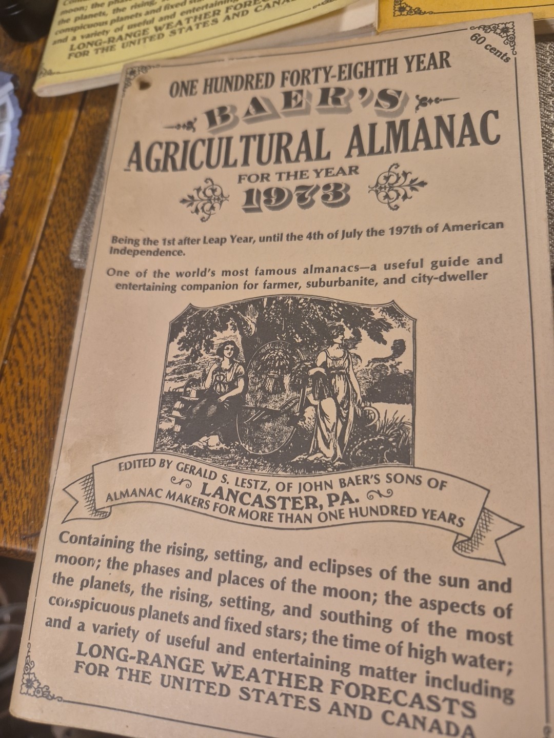 Vtg 8 John Baer’s Sons Agricultural Almanac Lancaster PA Farmers Almanac