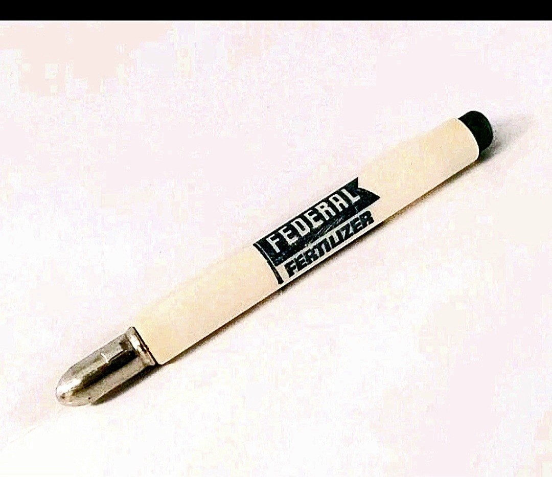 Vintage 1940’s Federal Fertilizer Advertising Bullet Pencil