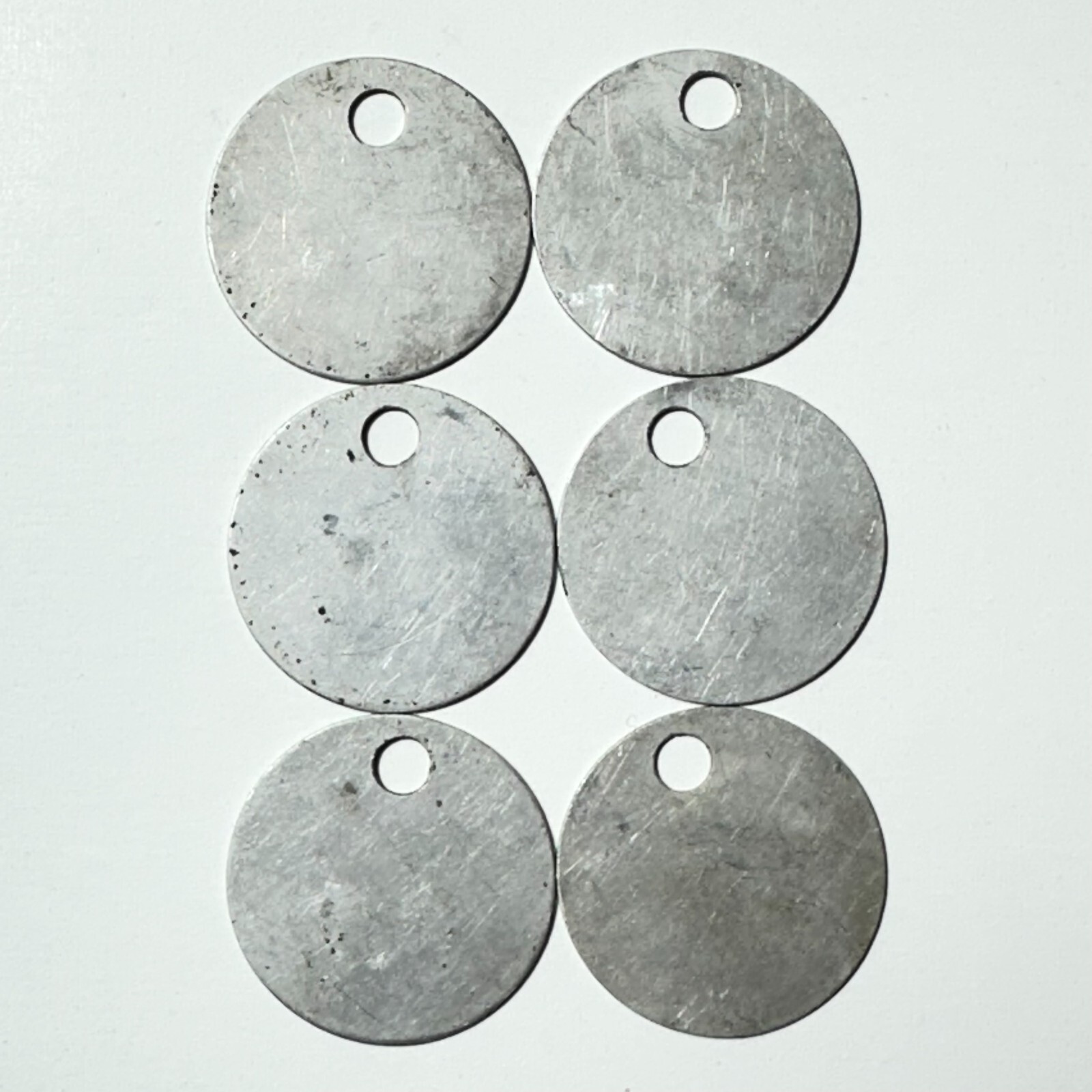 Airetool Metal ID Tag Tool Check Tag Vintage Metal 1.25″ Tag LOT OF 6