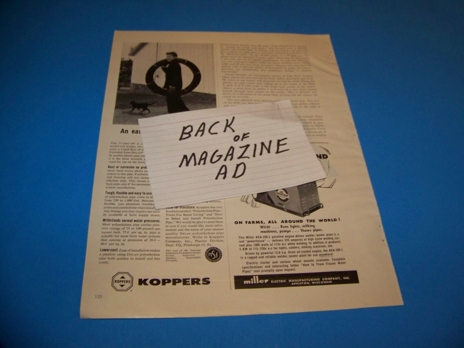 Alcoa Aluminum Agricultural Print Ad from Magazine Vintage 1960