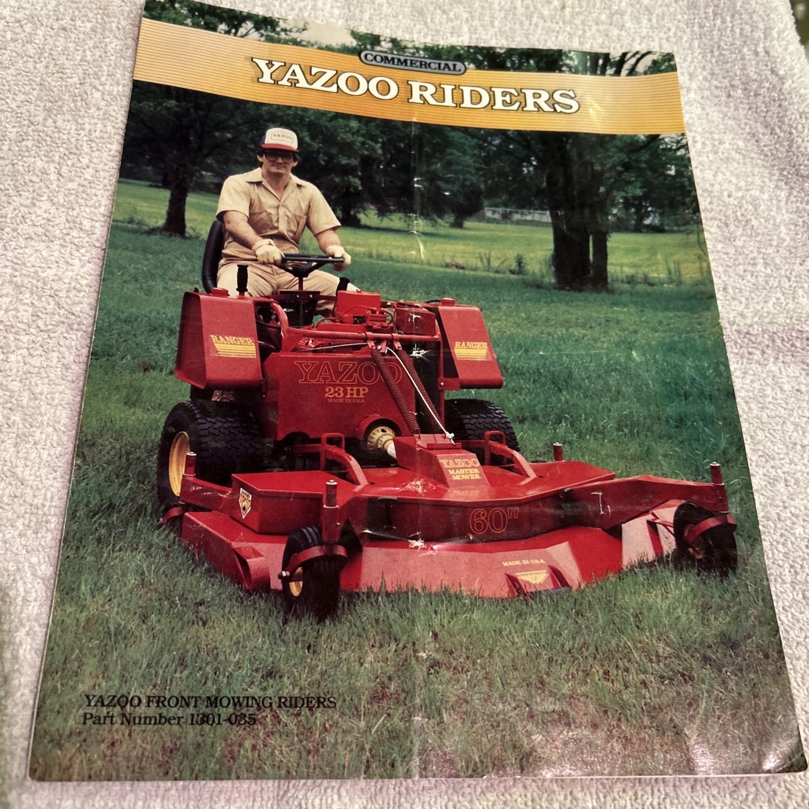Yahoo Riders Mower Pamphlet 1984 Ranger Brochure Vintage Original