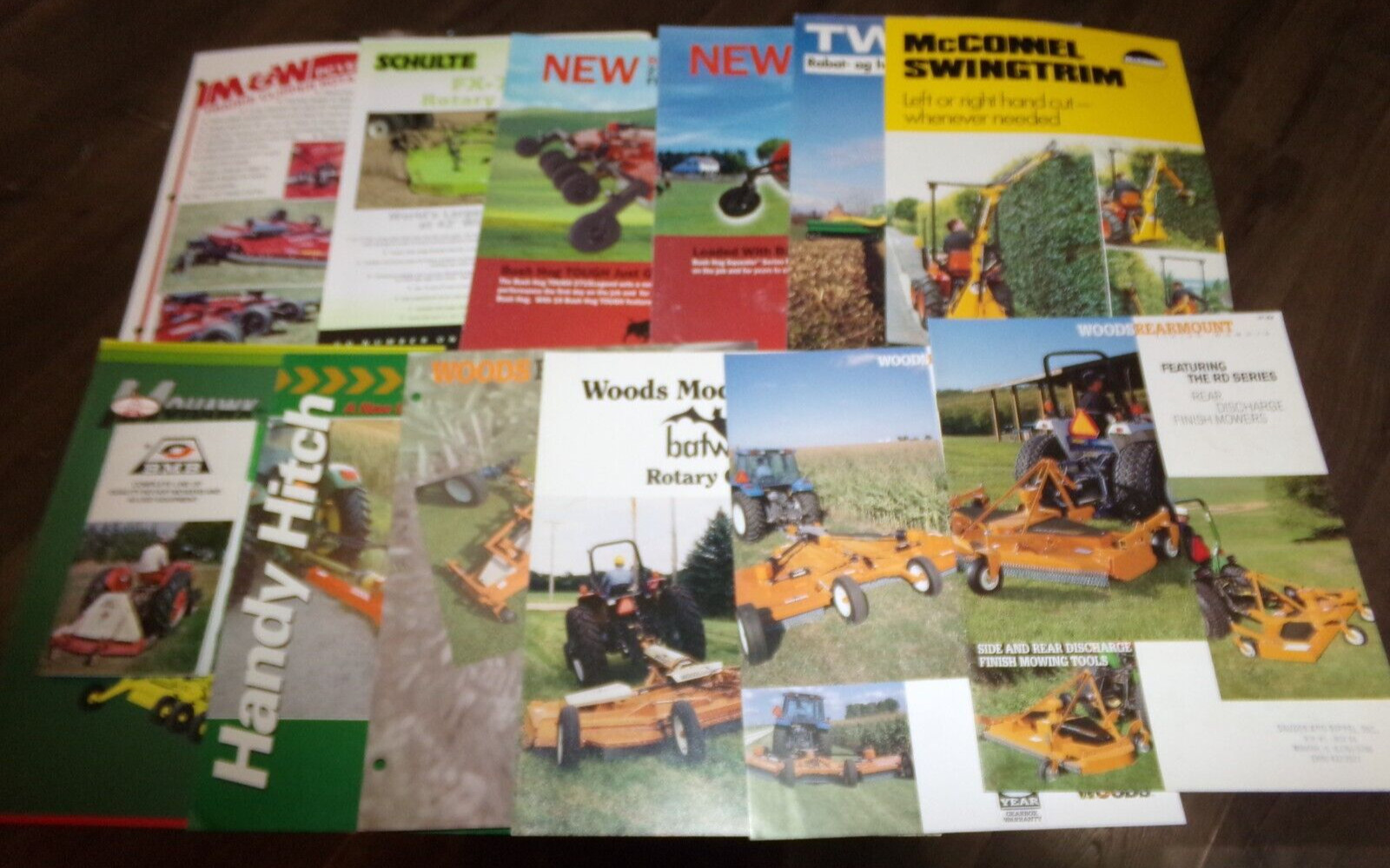 13-lot 1970’s-2010’s rotary mower brochures in nice shape used