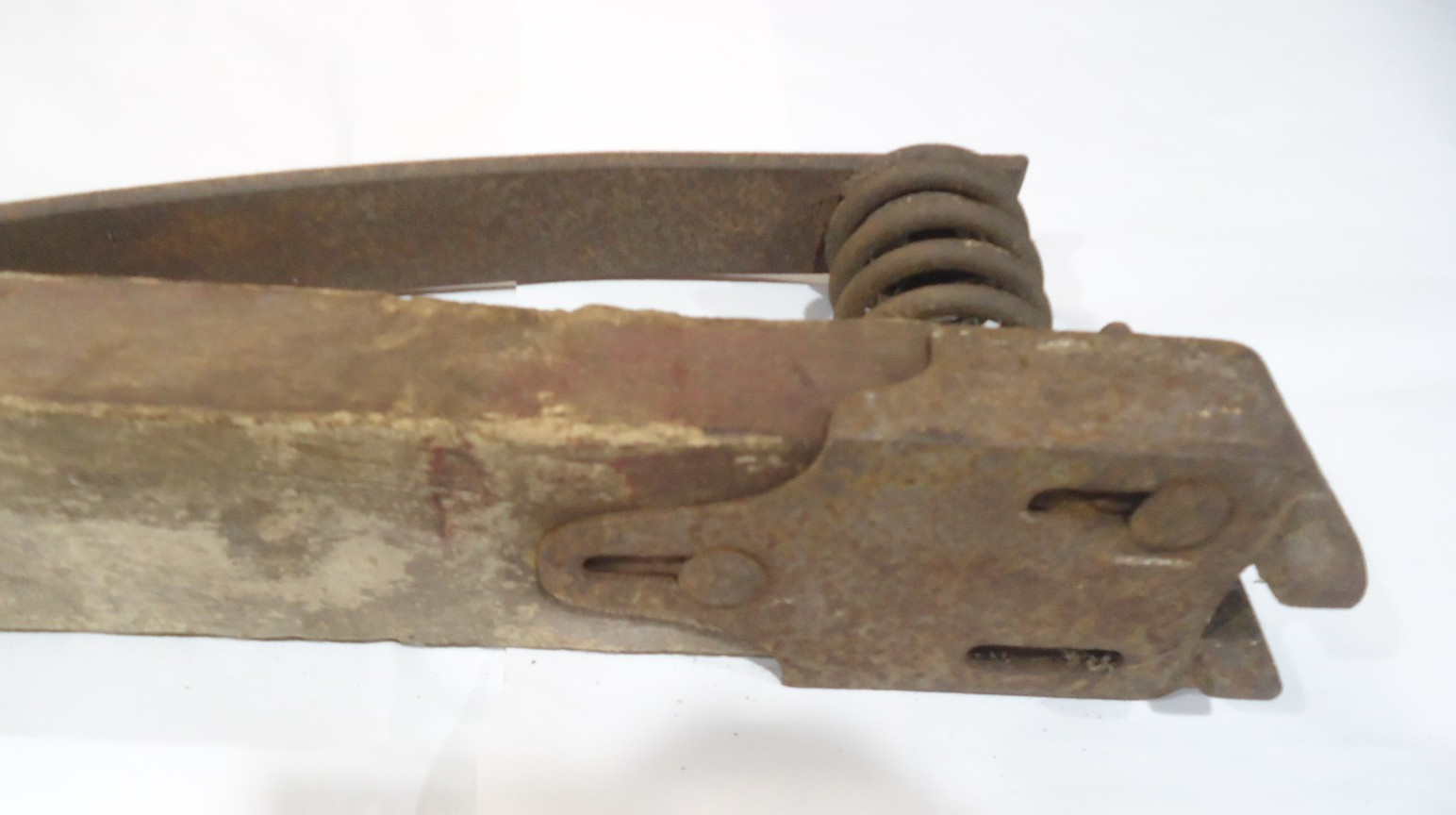 Vintage “Racine economy spring”. buggy spring. Racine Wisconsin. Man cave