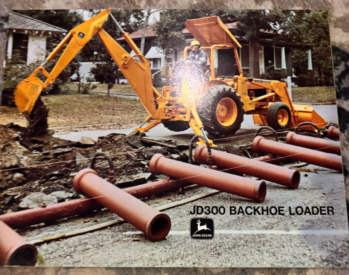 John Deere 300 Backhoe For 1971 Brochure CWPA26