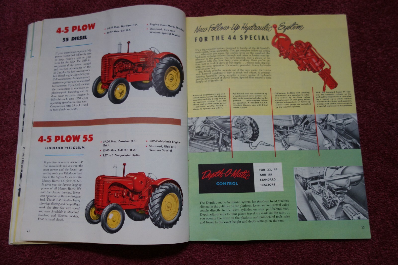 MASSEY HARRIS Tractors Buyer’s guide Illustrated Full Color CATALOG