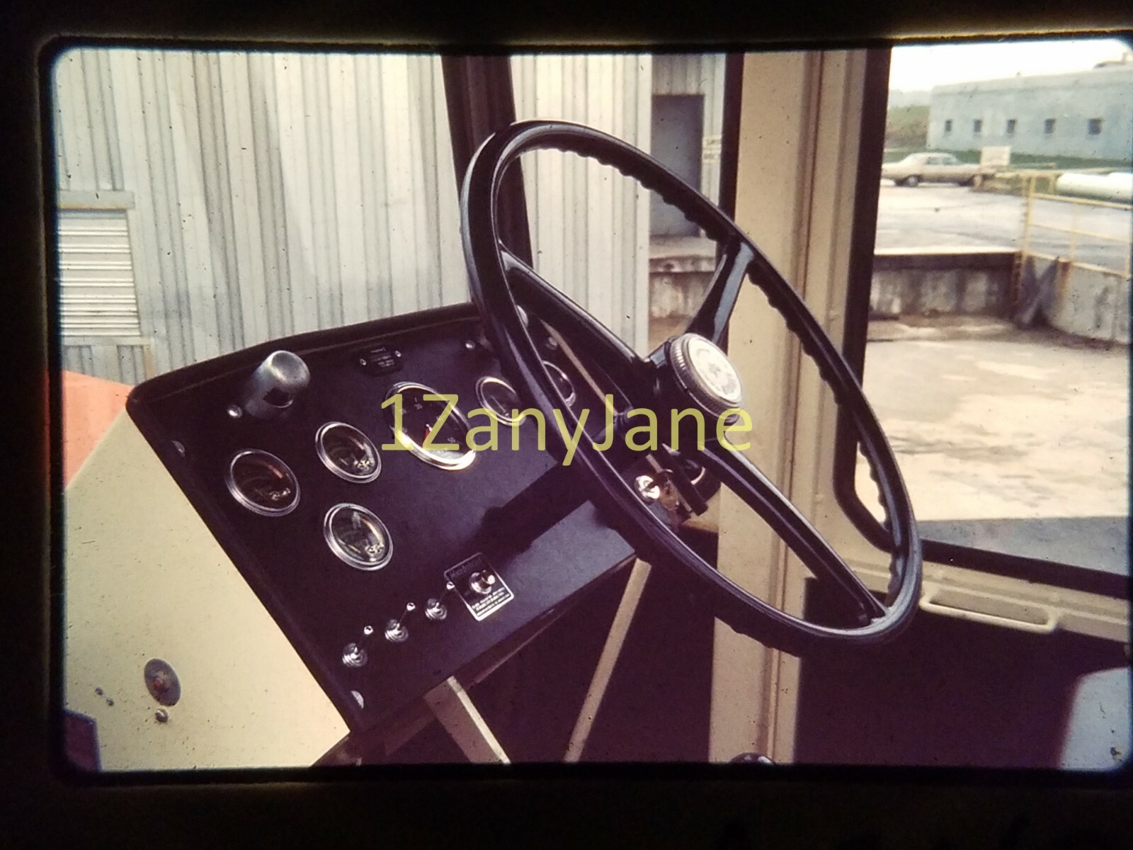 AC1120 35mm Slide of an Allis-Chalmers from MEDIA ARCHIVES STEERING WHEEL/CAB
