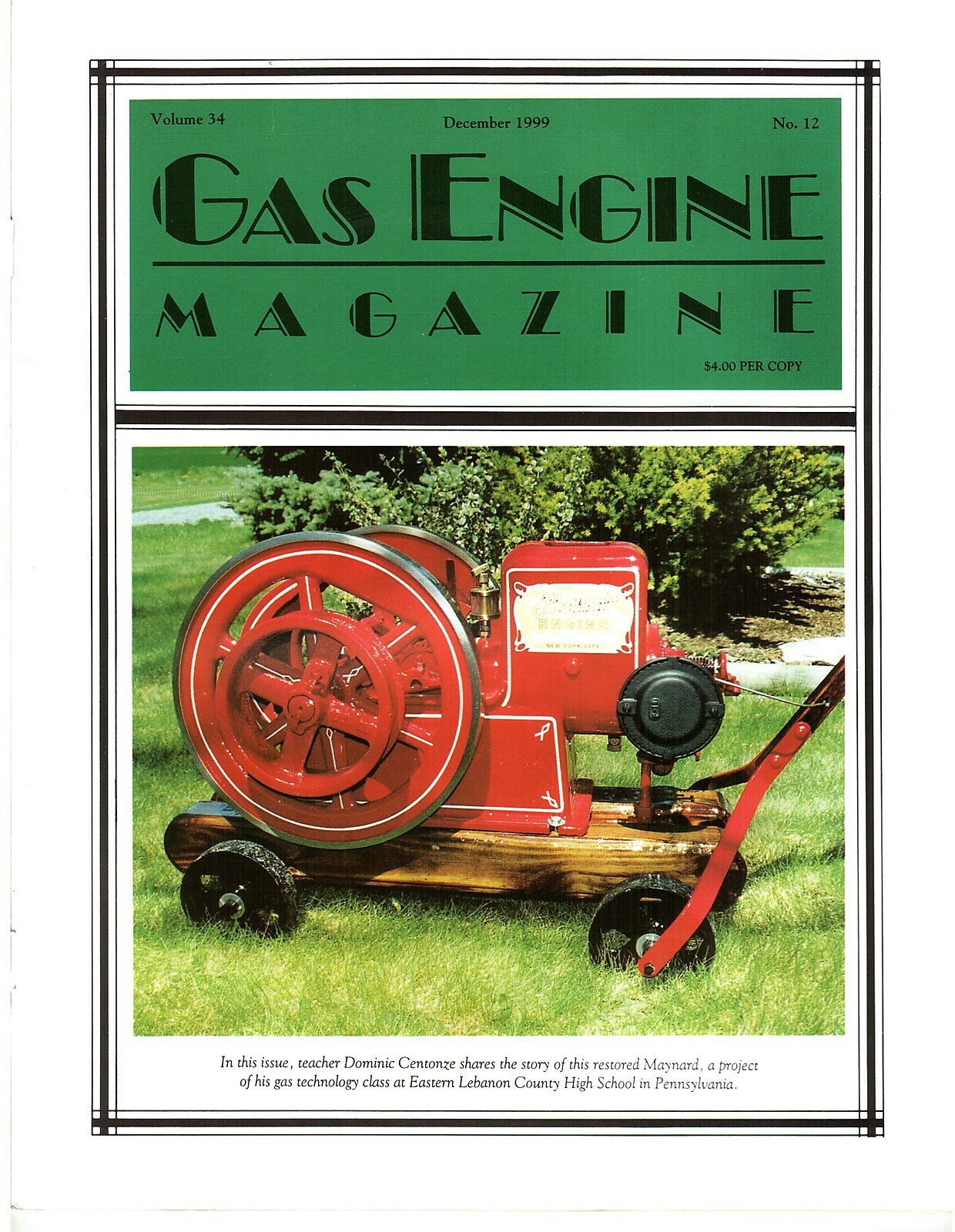 Edwards Gas Engine – Shingle Mill Restoration, 1999 Gas Engine Magazine