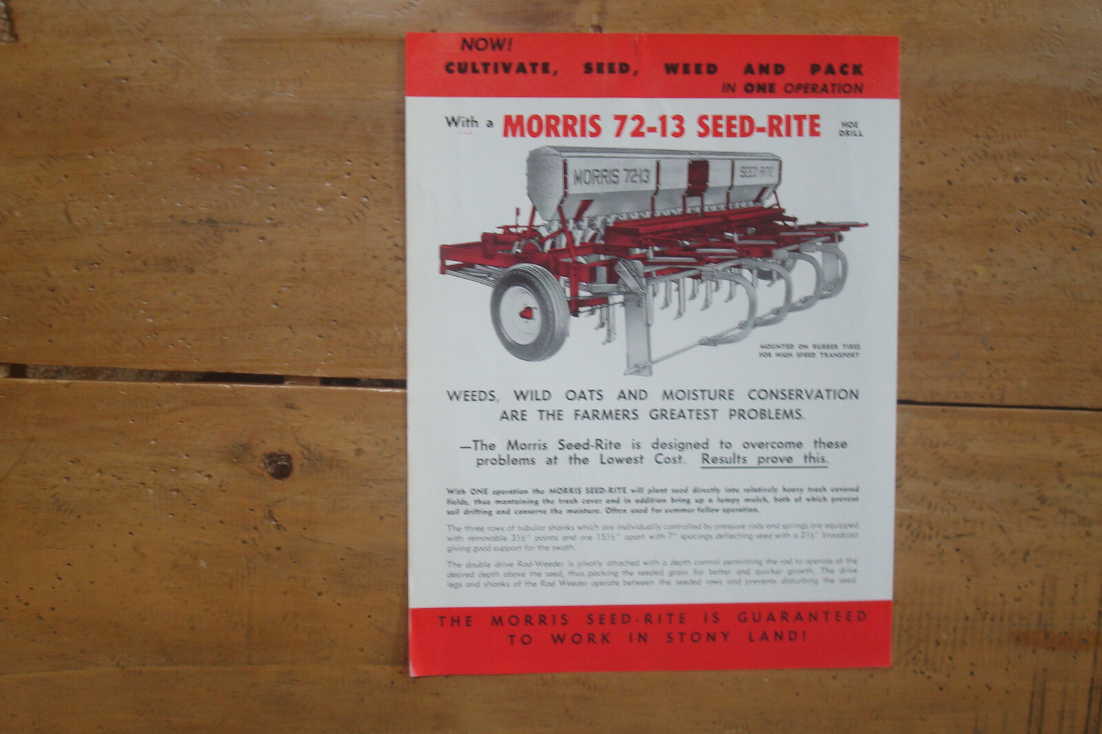Morris 72-13 Seed-Rite Brochure