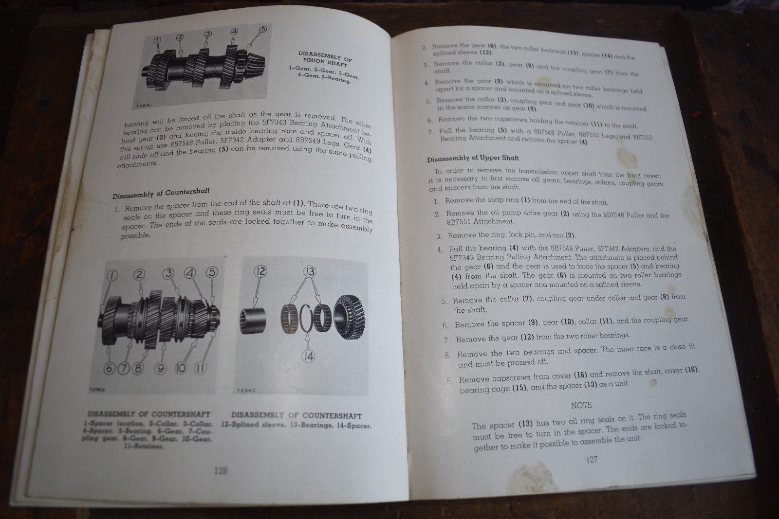 1950s Caterpillar Servicemen’s Reference Book for D8 Tractor Repair Manual