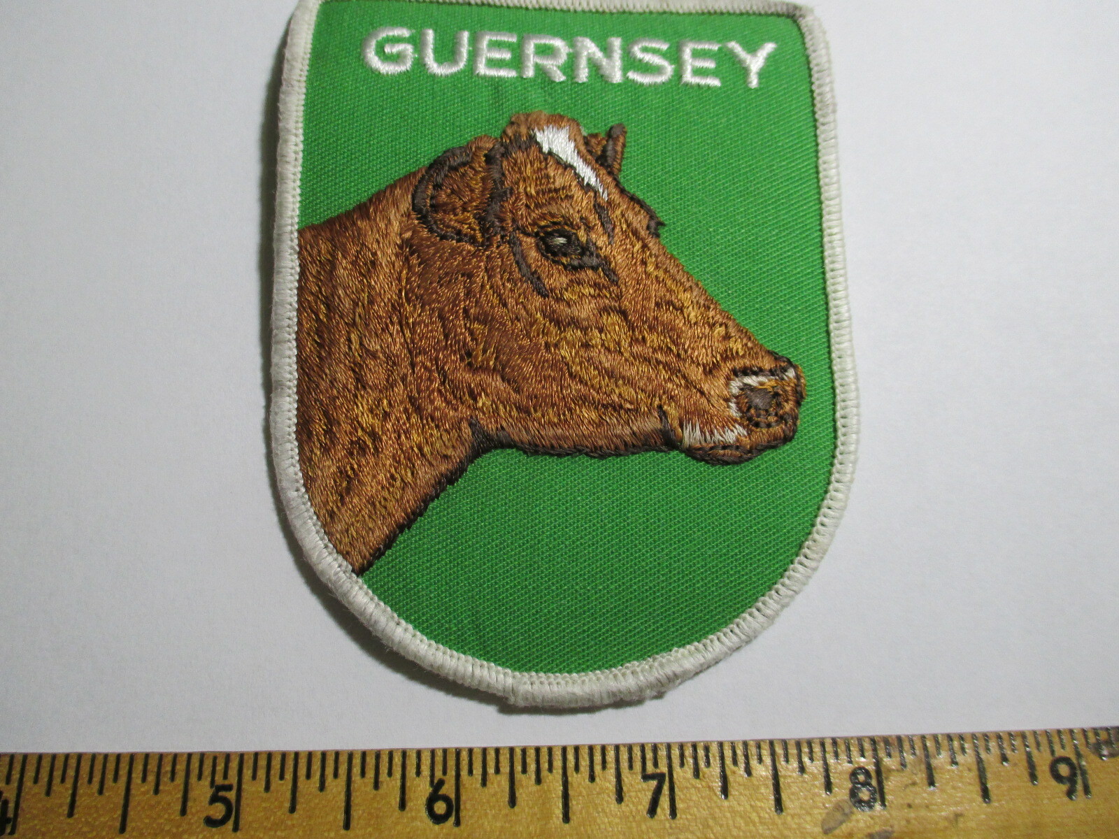 Guernsey Patch Cow Milk Dairy Agricultural Farming Animals NOS Vintage 80’s