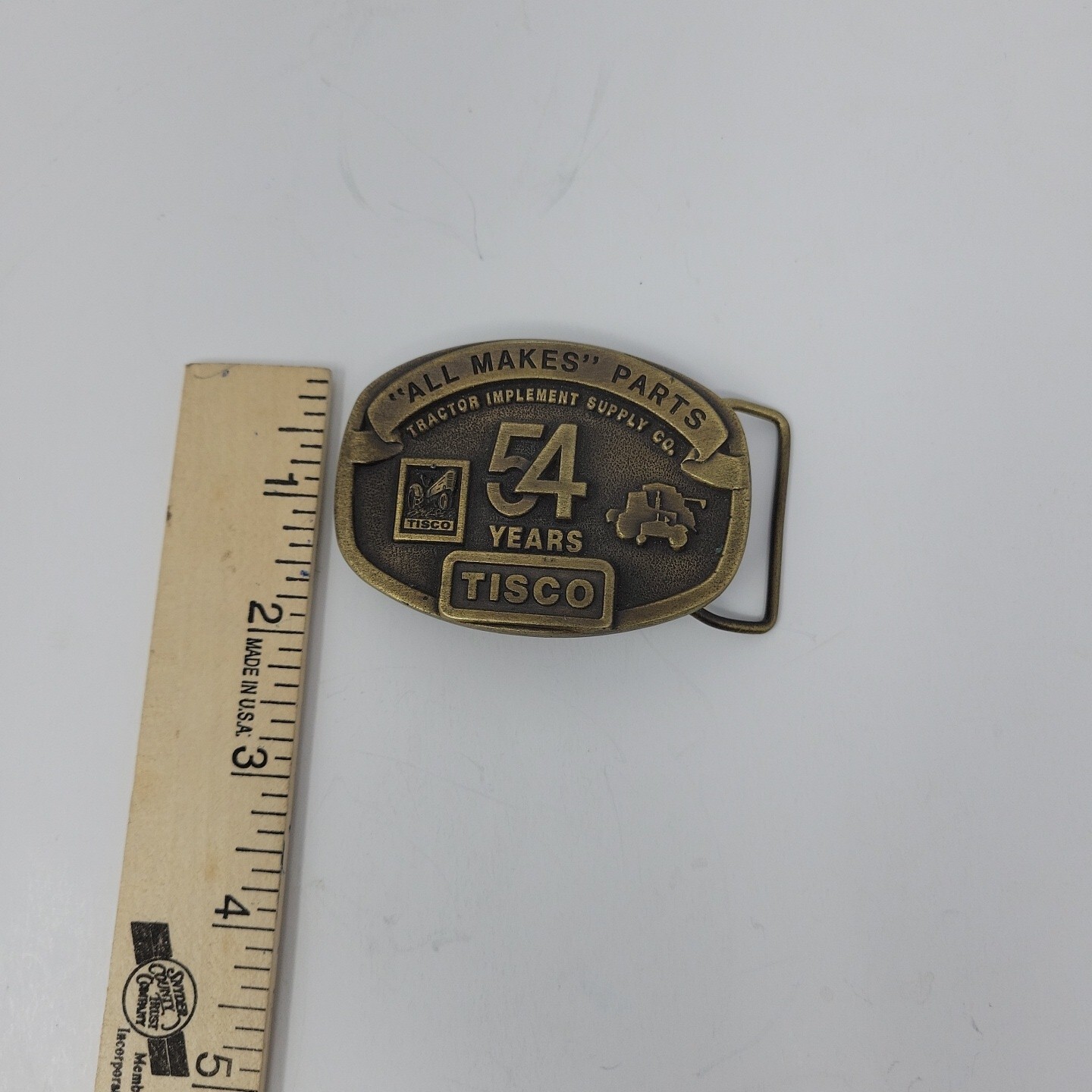 Tisco Belt Buckle Tractor Implement Supply Co. Limited Edition 1991 54yrs