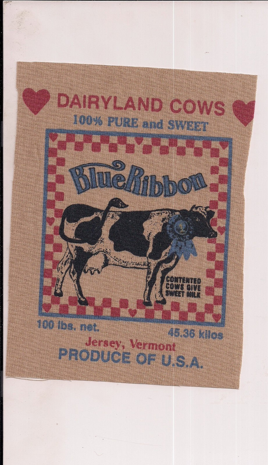 Farming Group of 6 Colorful Cotton Ad Patches