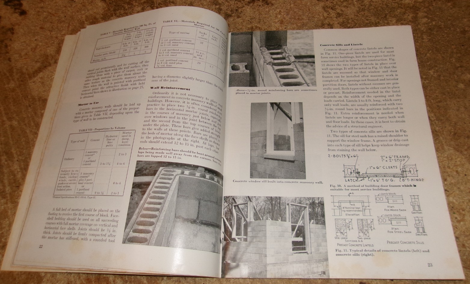 1946 concrete handbook of permanent farm construction good used
