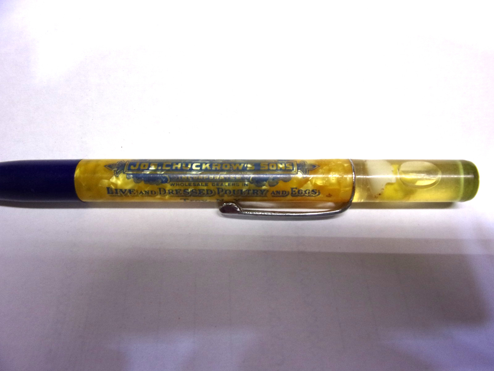 Jos Chuckrows Sons Troy NY Advertising Floaty Chick Mechanical Pencil Samp 132