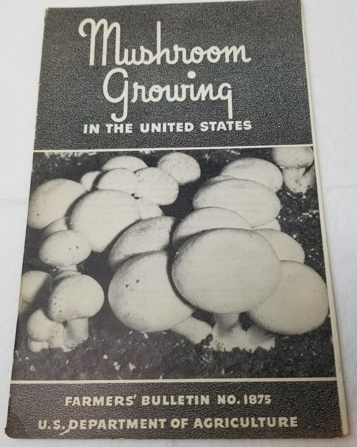 Mushroom Growing 1941 Farmers’ Bulletin Booklet 1875 USDA Photos Charts