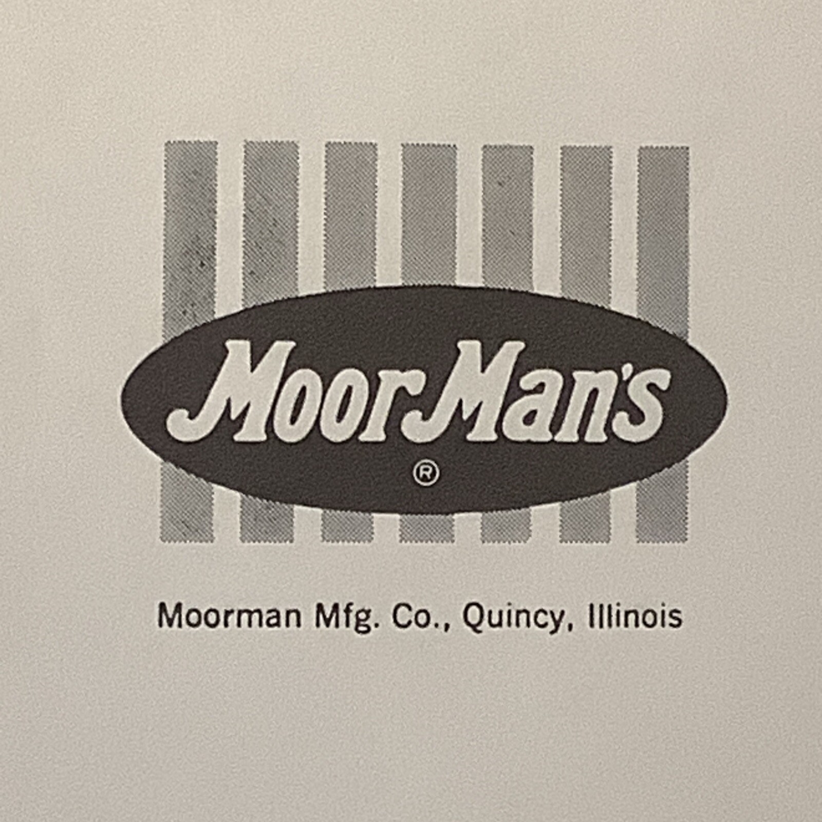 Vintage Moor Man’s Poster Quincy Illinois Pig Iron Shots INV-AA01B