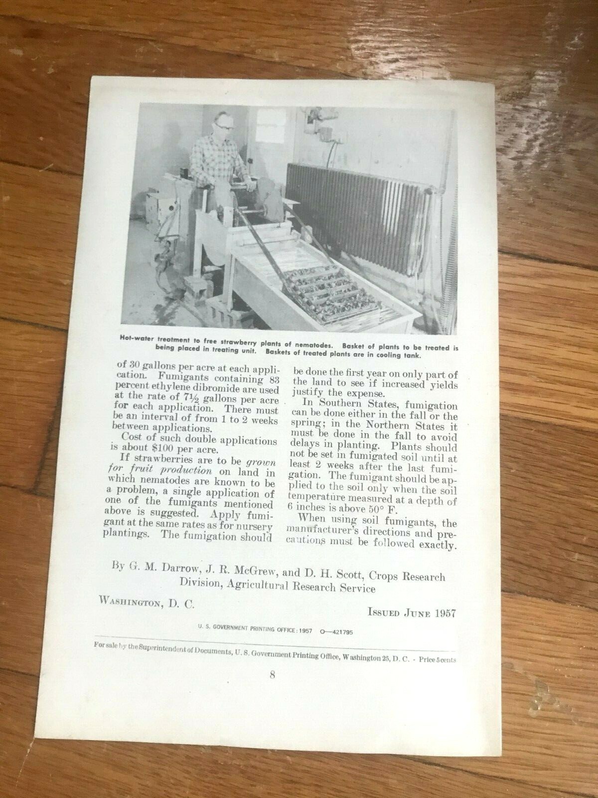 Vtg Reducing Virus & Nematode Damage US Dept of Agriculture 1950s Booklet A44