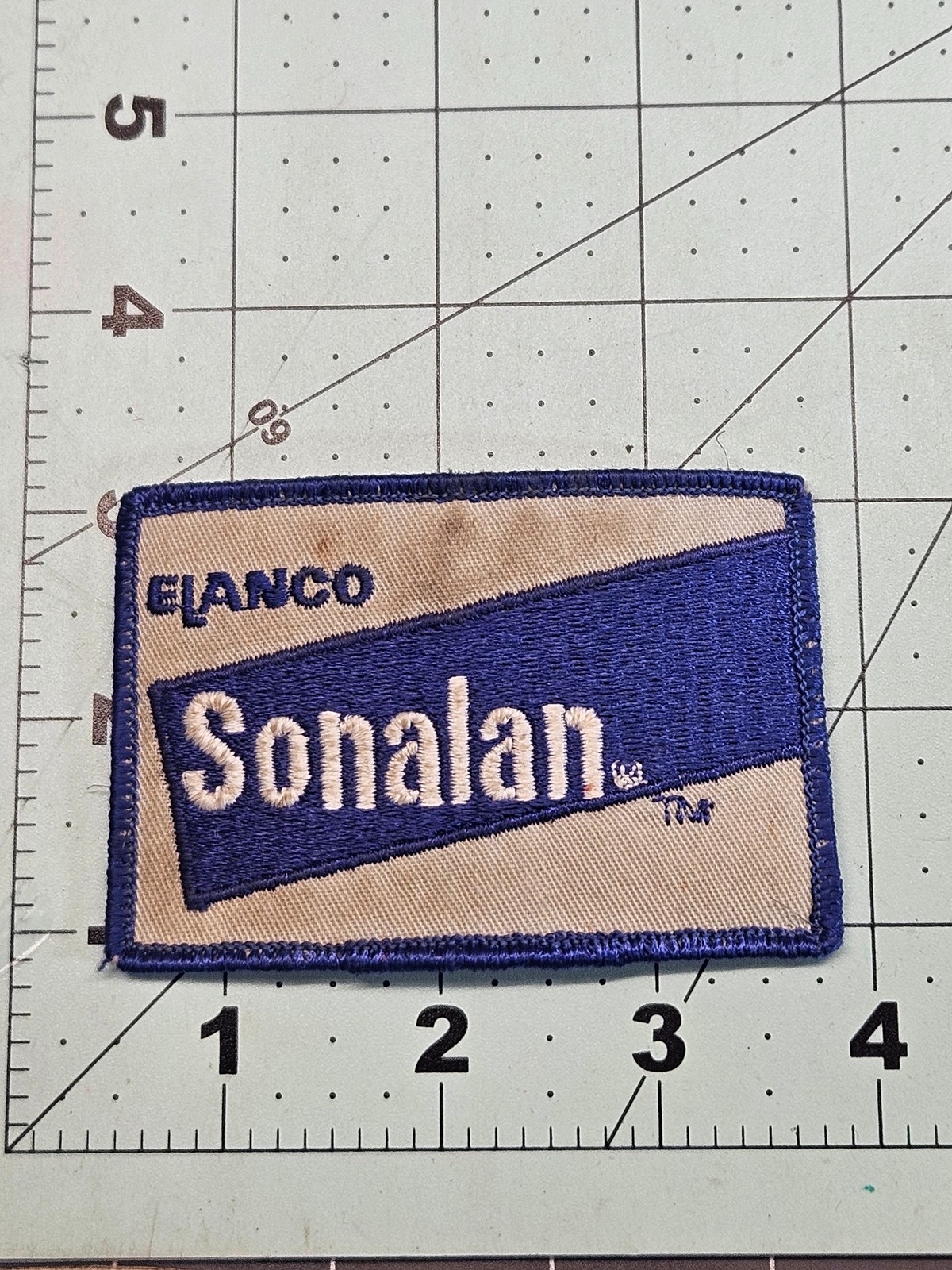 Vintage Elanco Sonalan Herbicide Agriculture Advertising Sew-On Patch