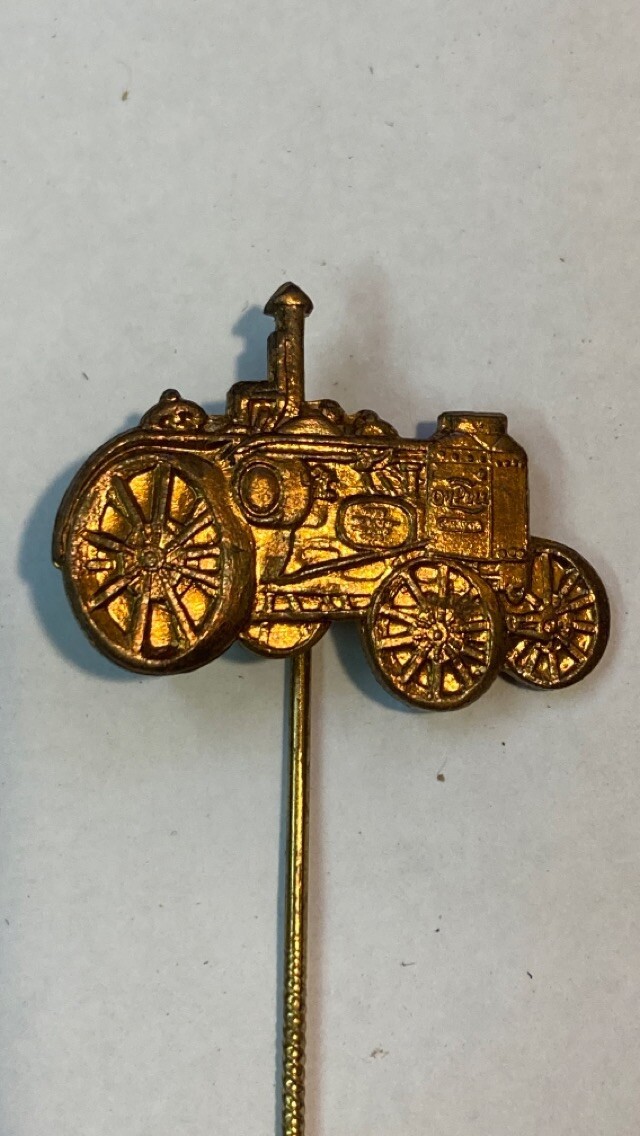 1920’s ADVANCE RUMELY TRACTOR STICKPIN FARM ADVERTISING LAPORTE IN