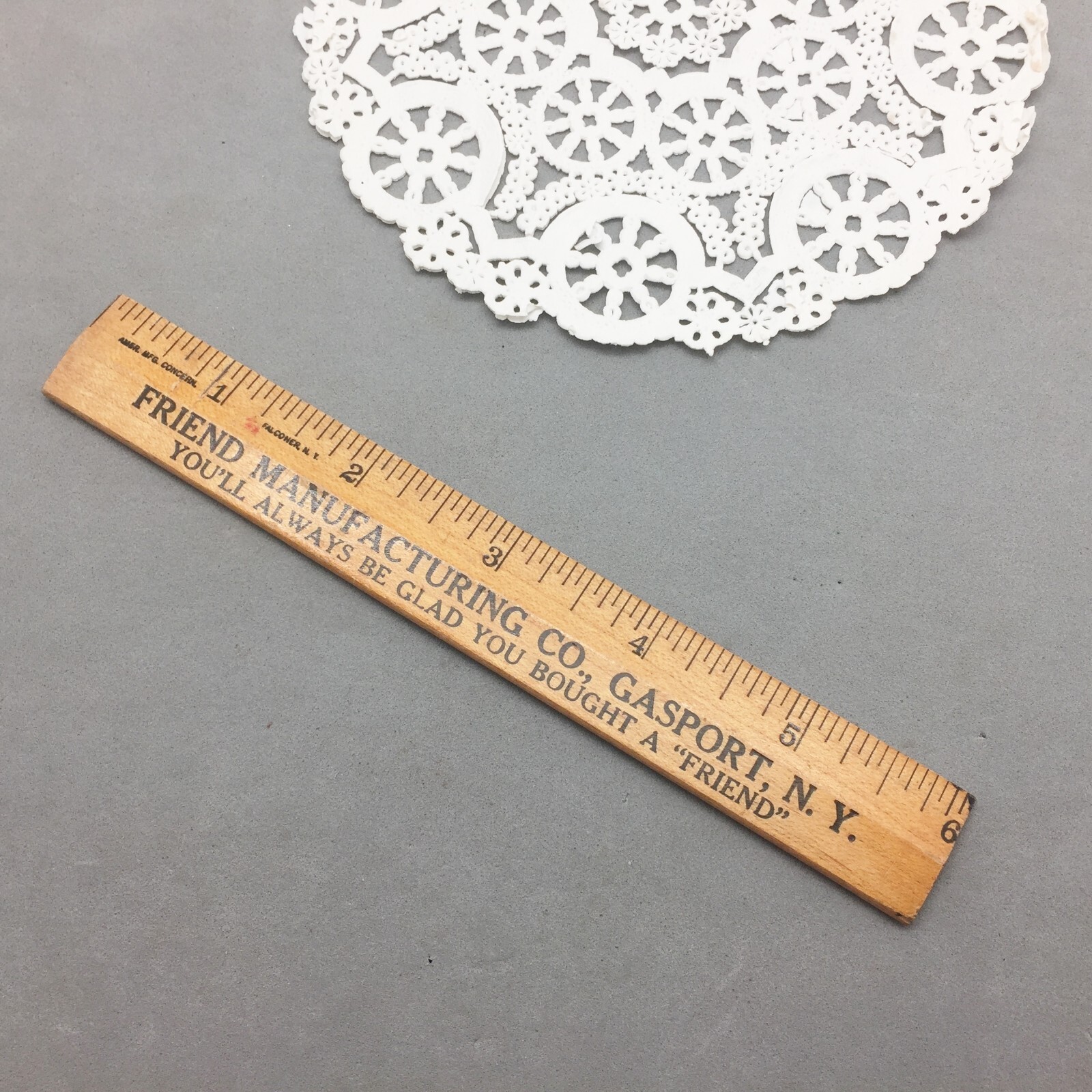 Friend Mfg Co Gasport New York Sprays Pumps Dusters Advertising Wood Rule 6″