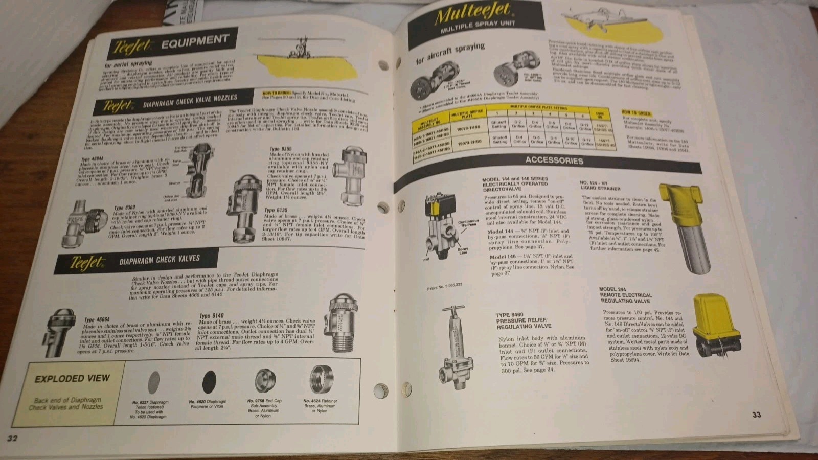 Vintage TeeJet Farming Vintage Catalog 37 Agriculture Spray Nozzles Manual