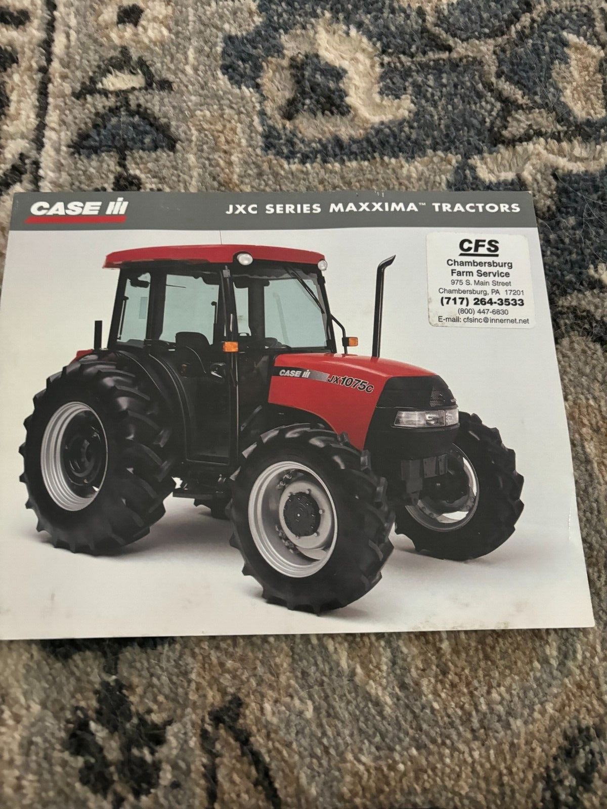 Case International JXC Series Maxxima Tractor For 2003 Brochure FCCA24
