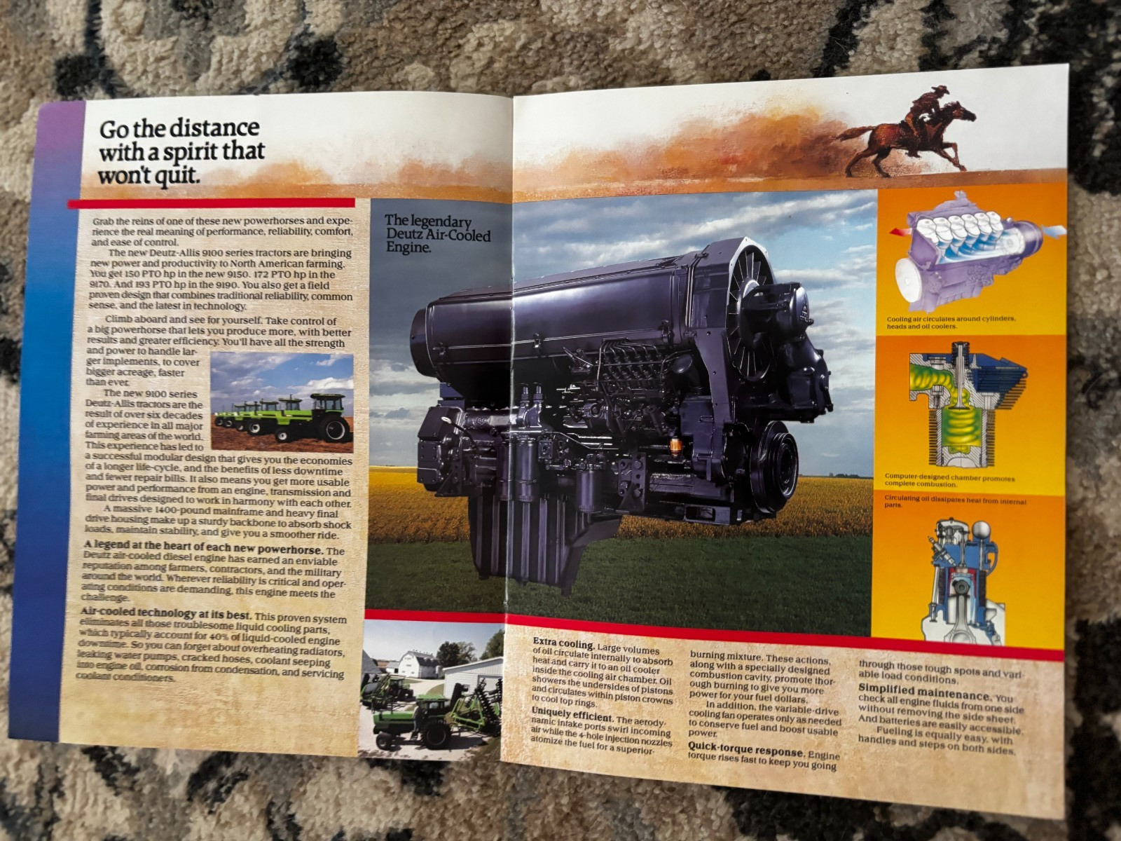 Deutz Allis 9150 9170 9190 Tractor For 1990 Brochure DCPA26
