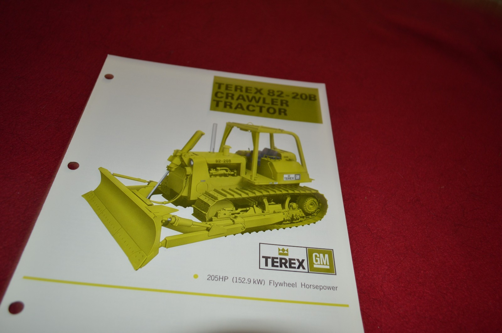 Terex 82-20B Crawler Tractor Dozer Dealer’s Brochure DCPA4 ver3