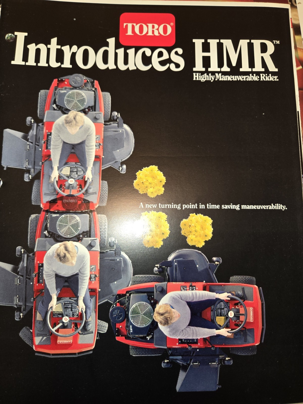 1987 TORO DEALERSHIP ADVERTISING 1987 FULL LINE MOWERS SNOW THROWER TRIMMERS ++