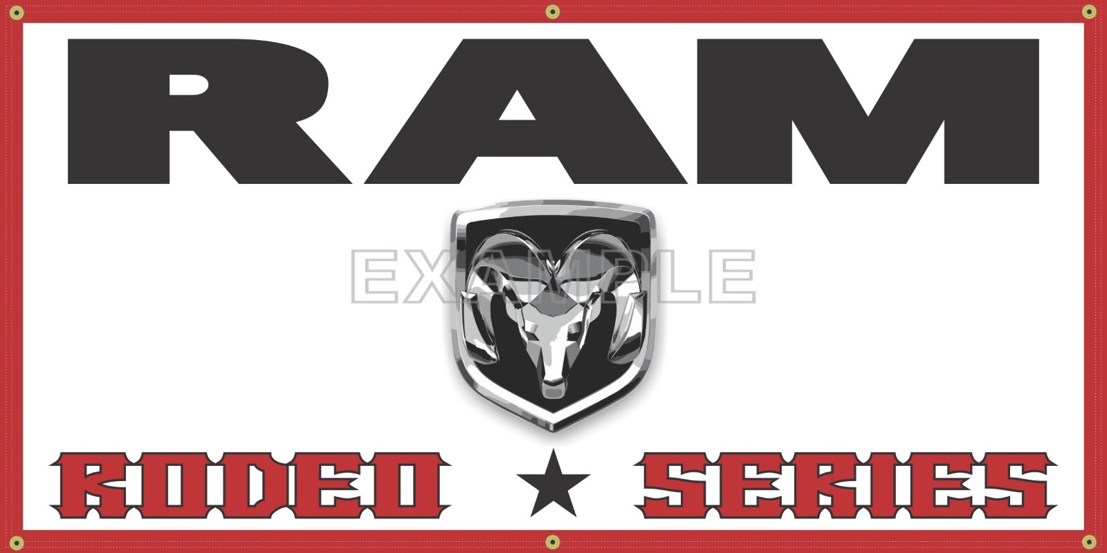 RODEO ARENA GROUP LOT DISCOUNT ON FIVE DESIGNS SIGN REMAKE BANNERS OPTIONS 5H