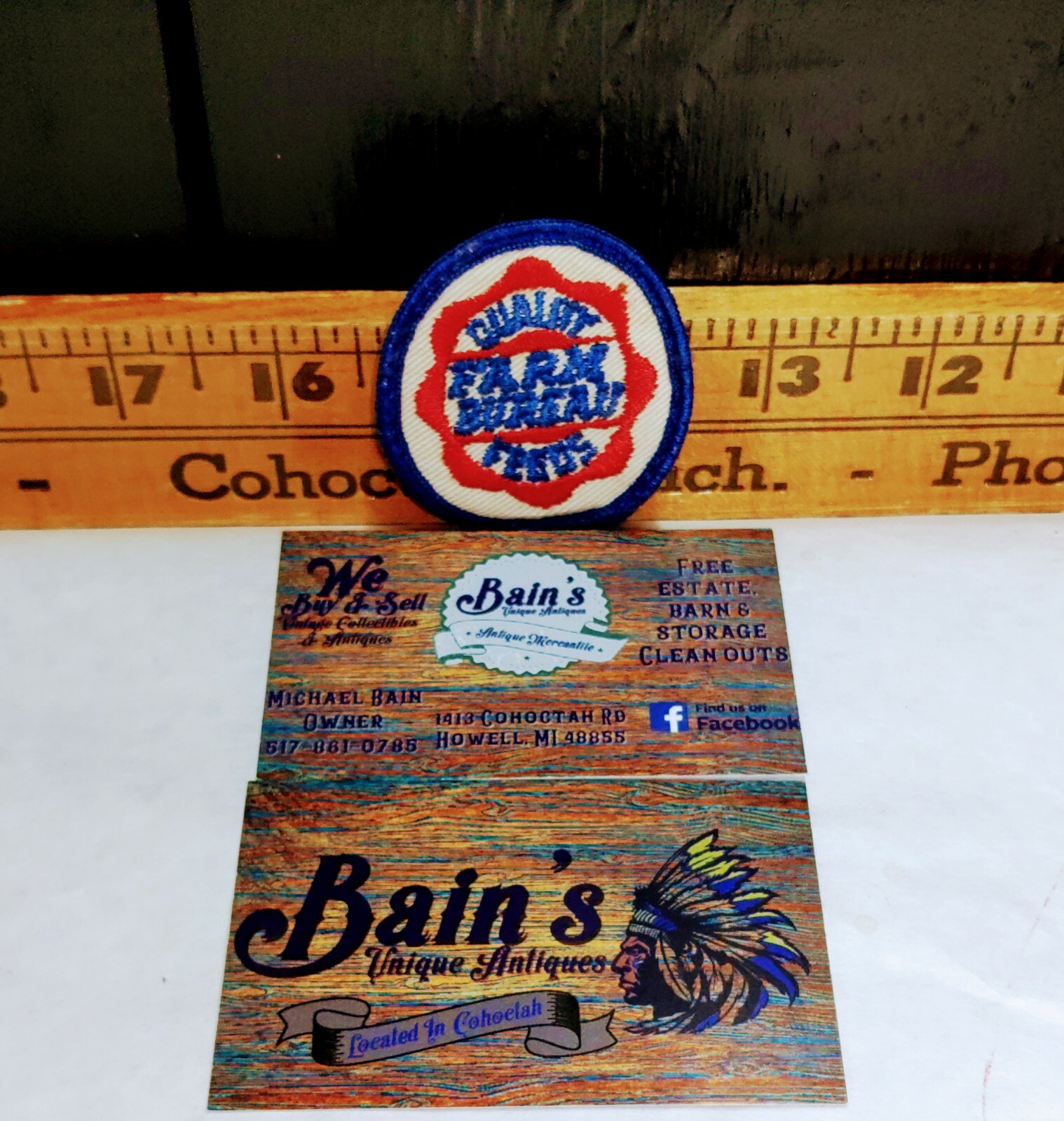 Vintage Farm Bureau Quality Feeds Embroidered Sew on Patch 2″, Agricultural GUC