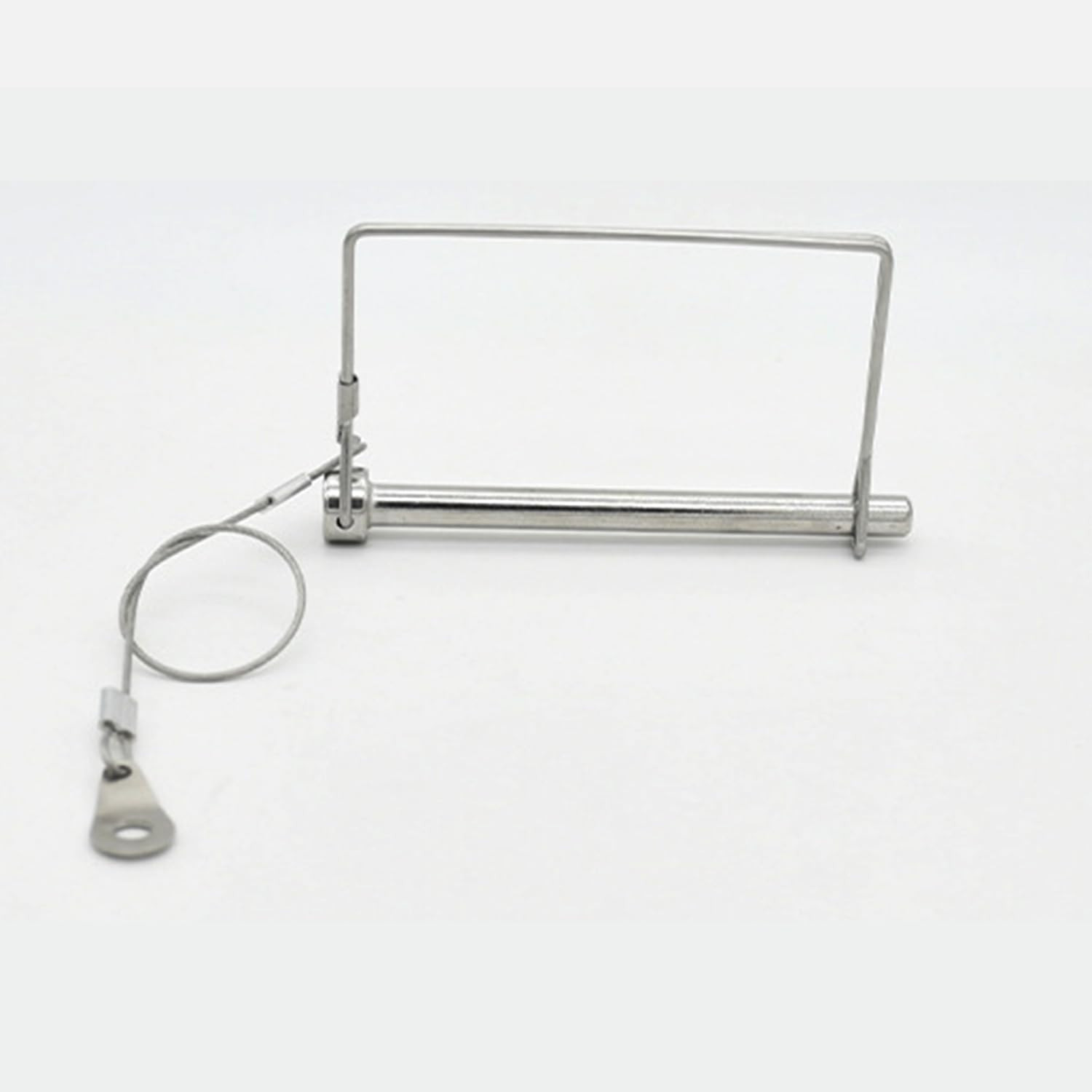 2 Pack 1/4″x4″ Trailer Coupler Pin with Anti-Loss Cable, Square Wire Lock Pin fo