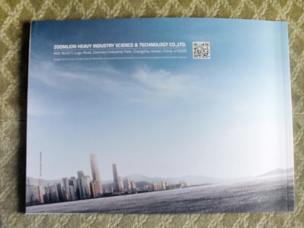 ZOOMLION Full Product Catalog Excavators Buldozers Cranes Tractors Brochure 2018