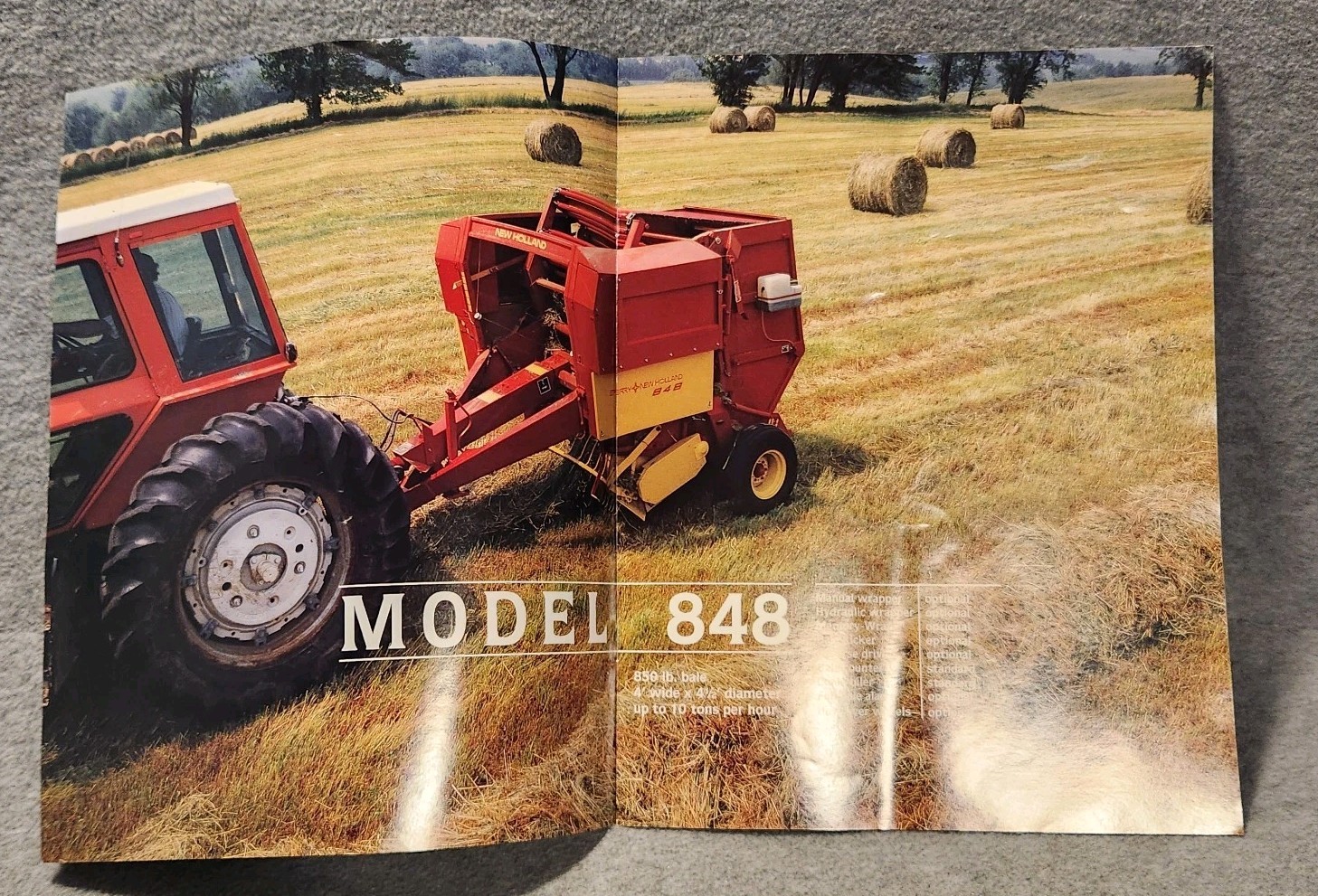 Sperry New Holland Round Bailing Systems Brochure 848 853 855 858 82 85