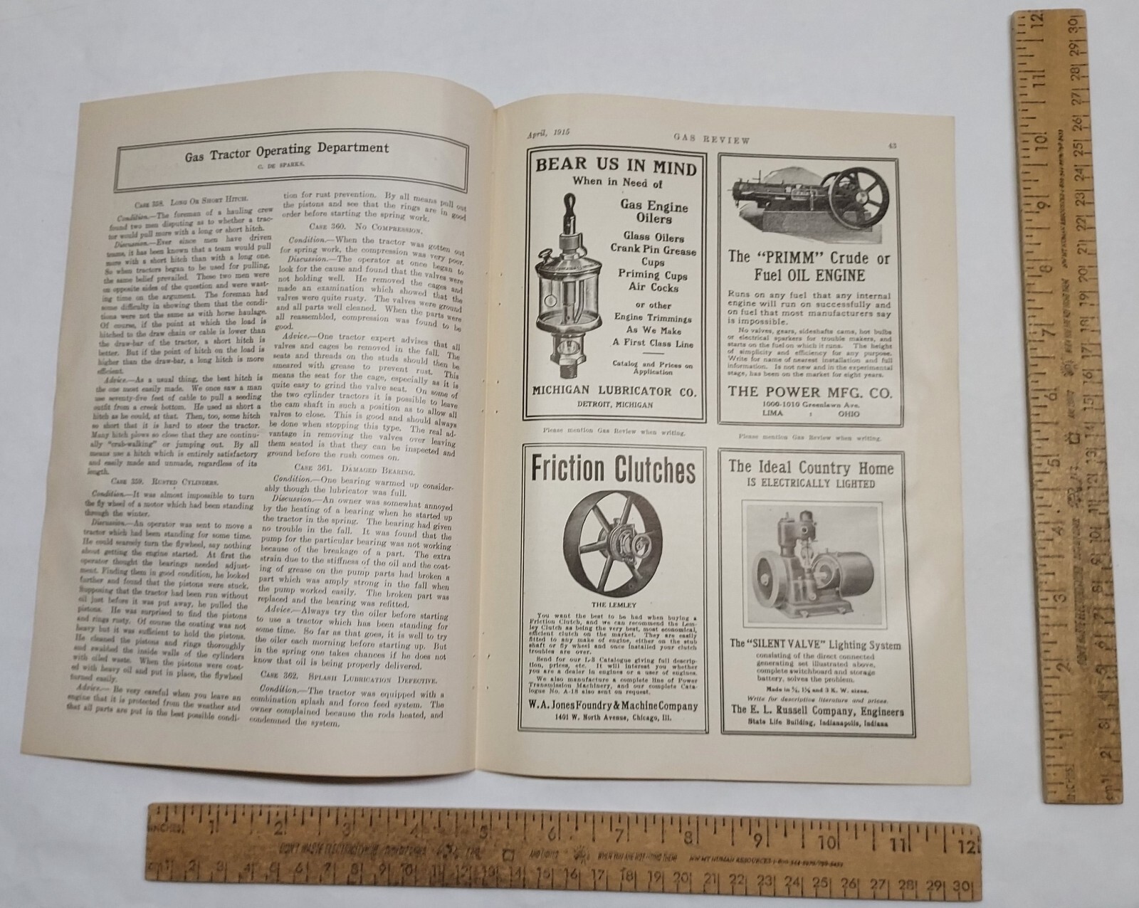 1915 – HENRY, MILLARD & HENRY CO Engines – magazine ad – listing #5823