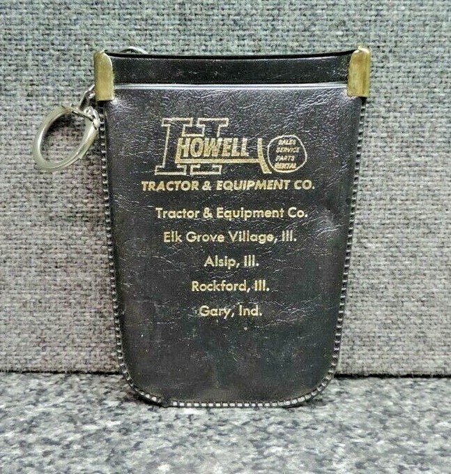 Howell Heavy Tractor Equipment Key Chain Purse Black 1960’s