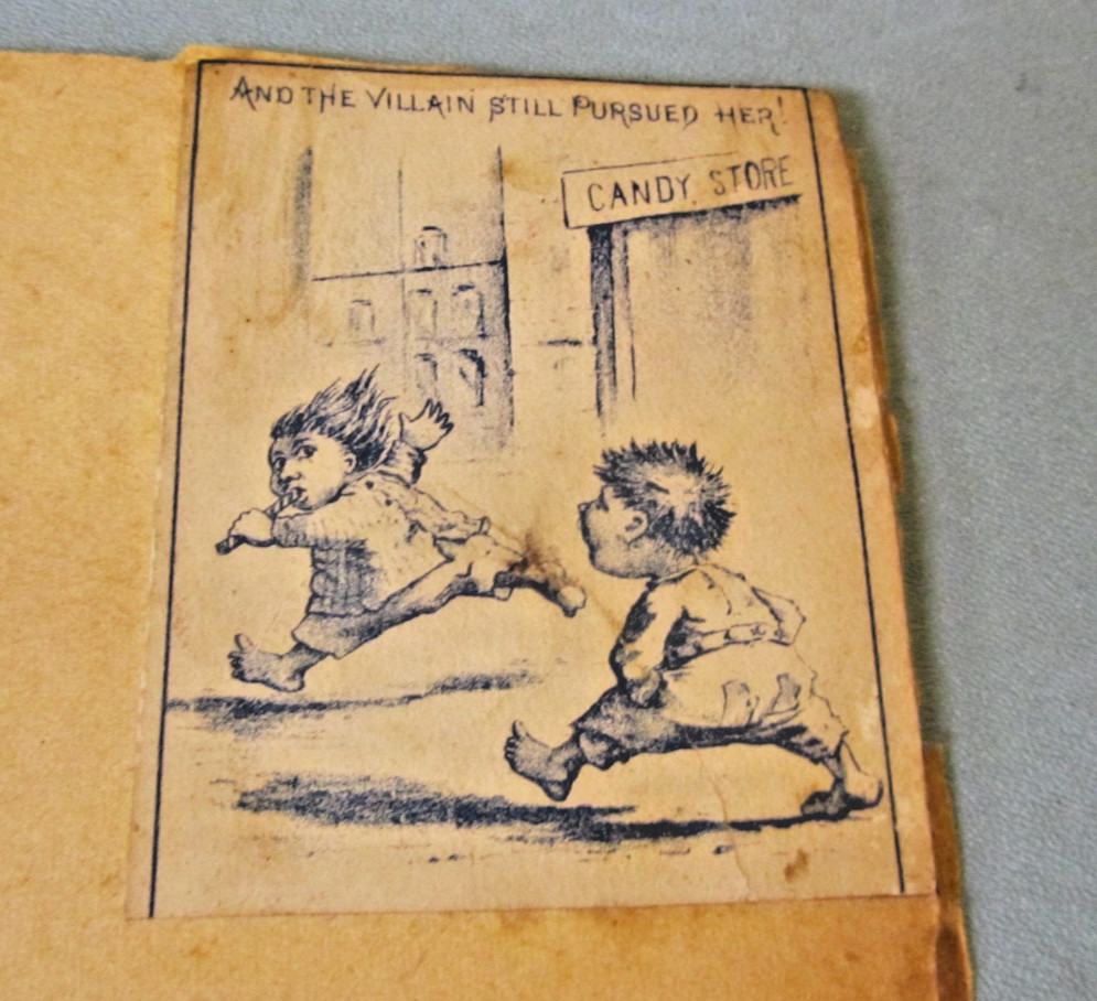 1890’s The Biggle Dinner Farmers at the First Table Victorian Color Litho + Card