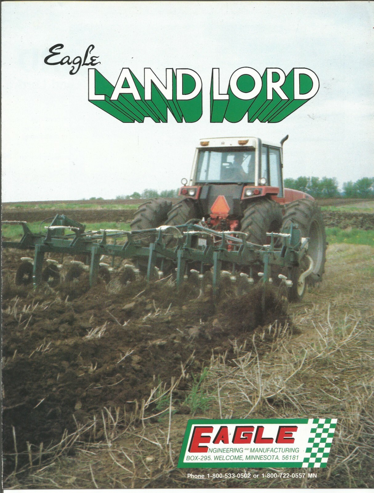 Original Eagle Land Lord 524T 524R 724R 724T 924R 924T Sub Soiler Sales Brochure