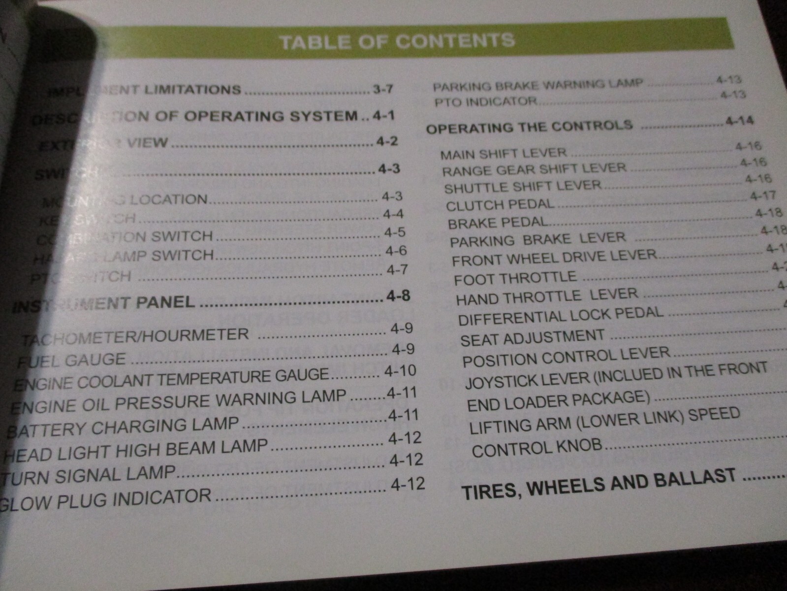 Kioti DS4110/DS4510(HS) Tractors Owner’s Manual 2011